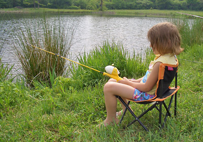 Fishing at Hickory Hollow Campground